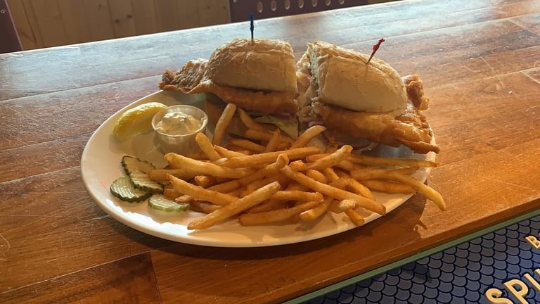 Friday fish fry with golden fries